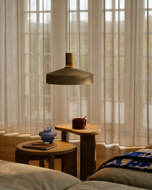 Elemental & Metal Dome Pendant