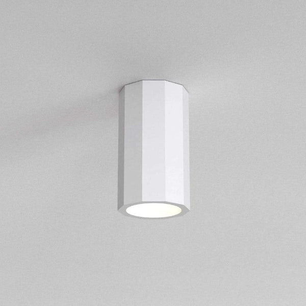 Geometric Plaster Ceiling Light