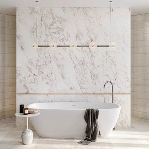 Coral Linear Bar Pendant 10lt | Frosted