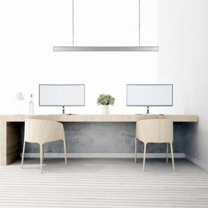 Boxy Black Linear Pendant | Integrated Power Cord | Assorted Sizes