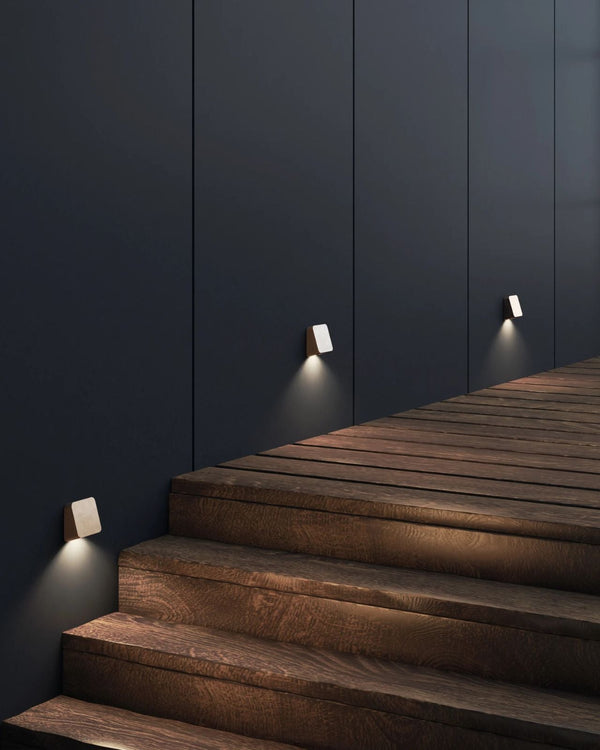 Brass Wedge Step Light