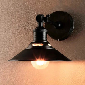 Antique Black Adjustable Wall Lamp