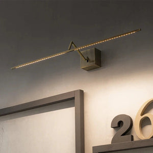 Brushed Brass Linear LED Wall Light | Lighting Collective