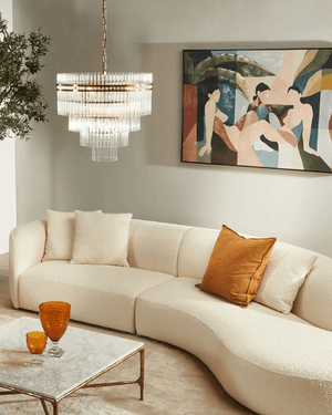 Cascading Cylinders Chandelier | Lighting Collective | Living Room