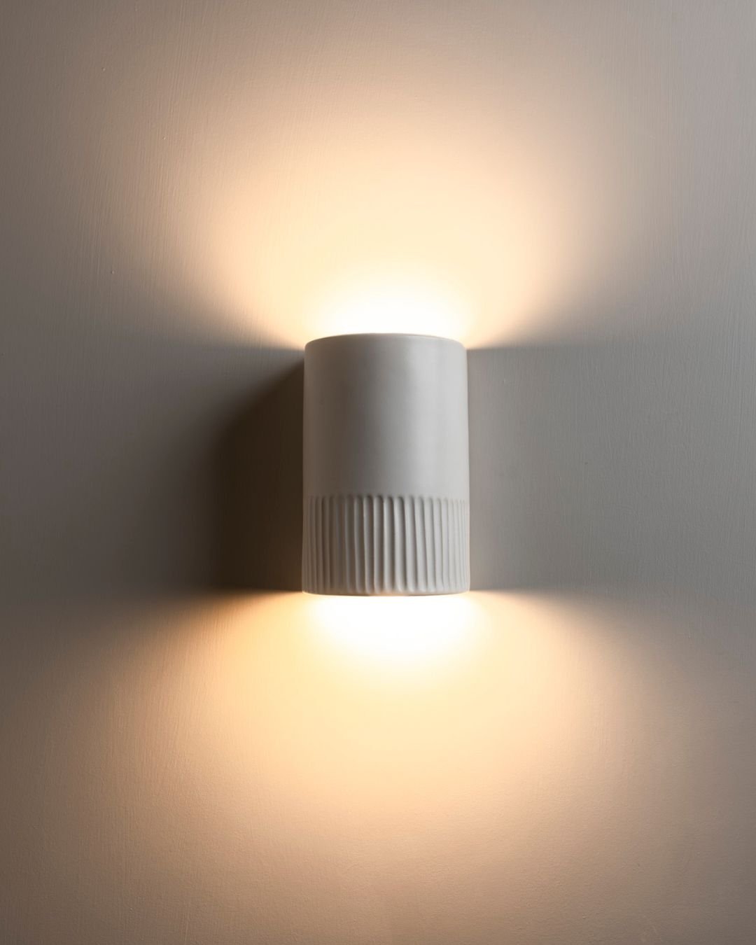 Ceramic Indented Wall Light | Day | Lighting Collective