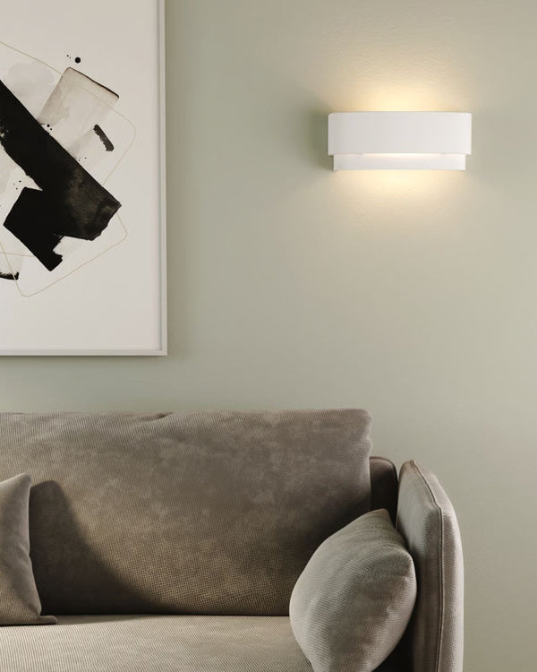 Ceramic Two Tier Wall Sconce