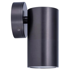 Fixed Down Pillar Wall Light | Graphite | TRIColour