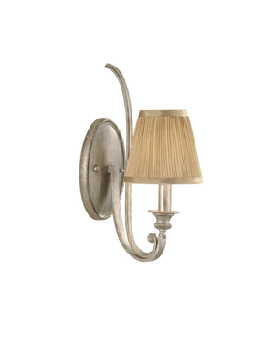 Classic Hand Brushed Soft Silver Wall Light-Lighting Collective