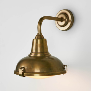 Classical Outdoor Wall Light | Lighting Collective | antique brass light on