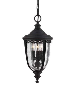 Clear Seedy Glass Suspended Lantern-Lighting Collective