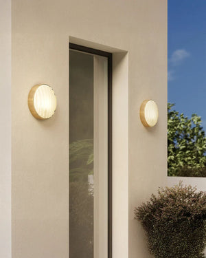 Coastal Modern Wide-Ribbed Glass Bunker Light-Lighting Collective