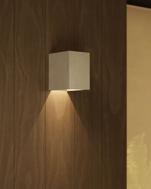 Concrete Cubic Modern Industrial Single Wall Light - Lighting Collective