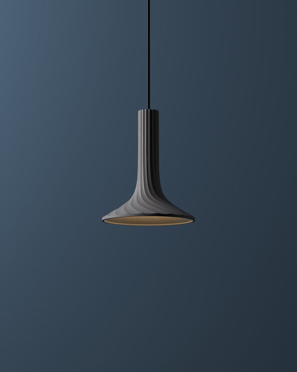 Concrete Sculptural Swirl Pendant | BENTU
