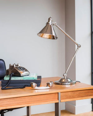 Conical Shade Adjustable Table Lamp-Lighting Collective