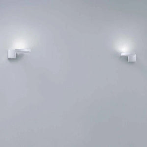 Contemporary Adjustable Rounded Wall Lamp | Left White | SALE - Lighting Collective