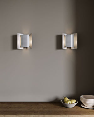 Contemporary Designer Plated Wall Light | Lighting Collective
