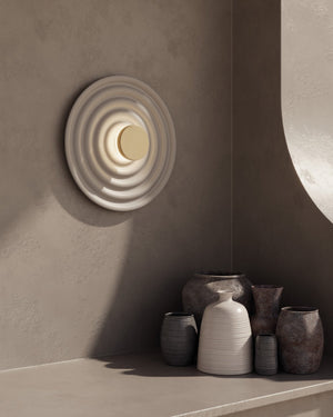 Contemporary Rippled Resin Wall Light-Lighting Collective