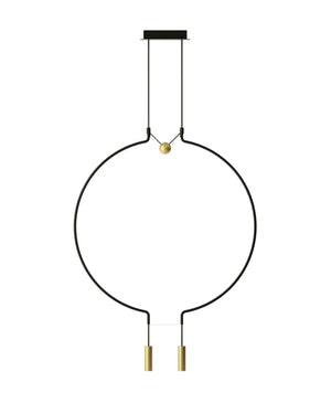 Contemporary Sculptural Double Pendant Light - Lighting Collective