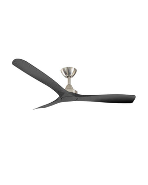 Contoured Blades Ceiling Fan with Brushed Nickel Motor | Spitfire DC | ThreeSixty - Lighting Collective