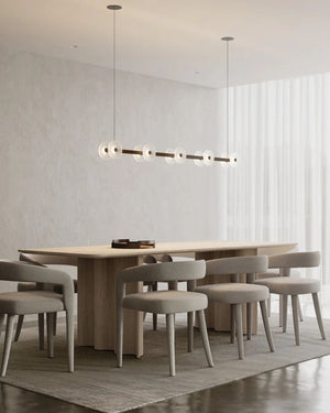 Coral Linear Bar Pendant 10lt | Frosted - Lighting Collective