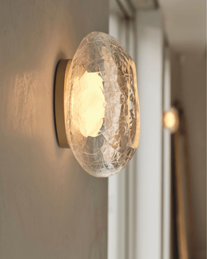 Crackle Glass Pebble Wall Light | Alchemy - Lighting Collective