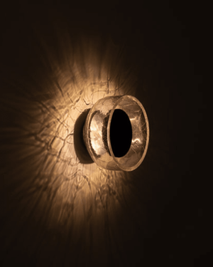 Crackle W1 Mini Glass Round Wall Light | Greenway by ADesignStudio handmade in Sydney Australia