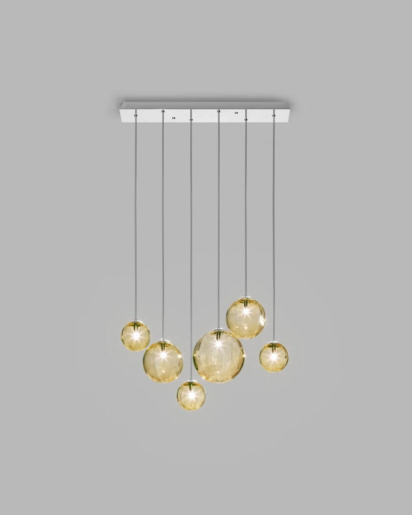 6 Light / Amber / Chrome