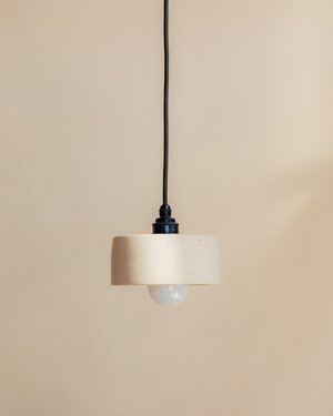 Cylindrical Concrete Pendant Light-Lighting Collective