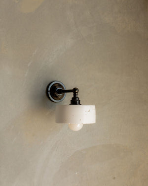 Cylindrical Concrete Straight Arm Wall Light-Lighting Collective