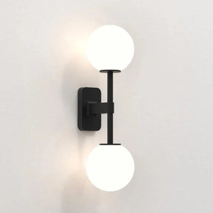 Modern Dual Glass Globe Wall Light | Assorted Finishes