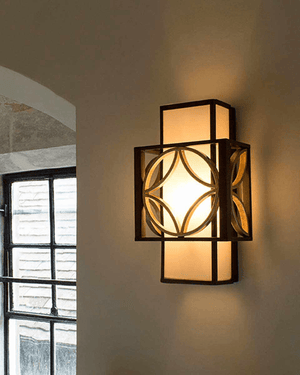 Decorative Bronze and Gold Art Deco Wall Light-Lighting Collective