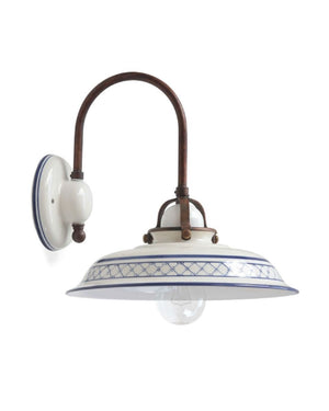 Decorative White Ceramic Wall Light