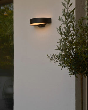 Dimmable Exterior Solar Wall Light | Styled on a Minimalist Exterior