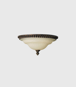 Edwardian Style 2lt Semi-Flush Ceiling Light | Flush