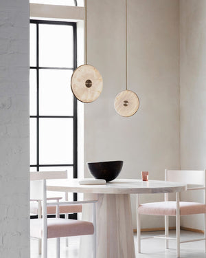 Elegant Alabaster Vertical Pendant - Lighting Collective