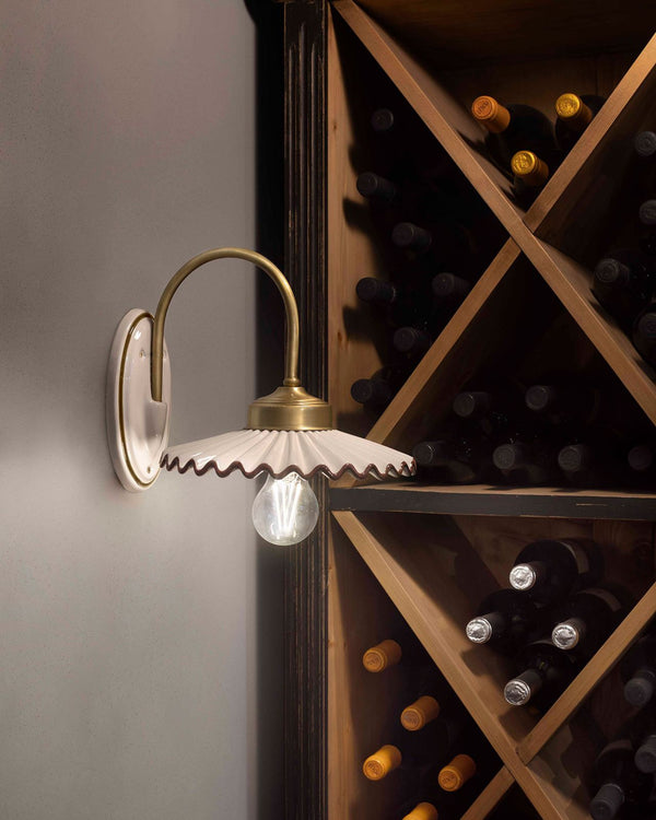 Elegant Glossy Ceramic Wall Light | Ex Display | SALE