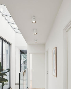 Extended Tilted Hinge Ceiling Light | White