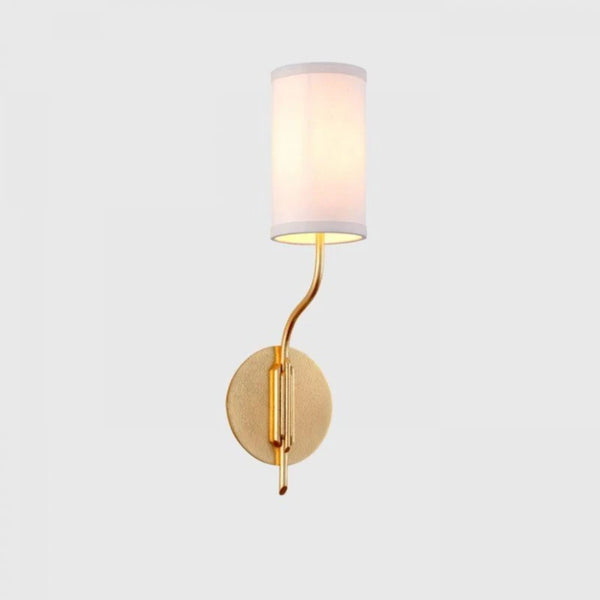 Textured Gold Leaf Wall Light