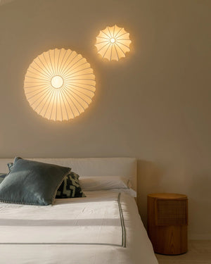 Fabric Wall Light With Metal Frame - Lighting Collective