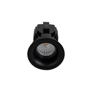 Fixed Round Deep Recessed LED Downlight | Small | Five Colour | Black
