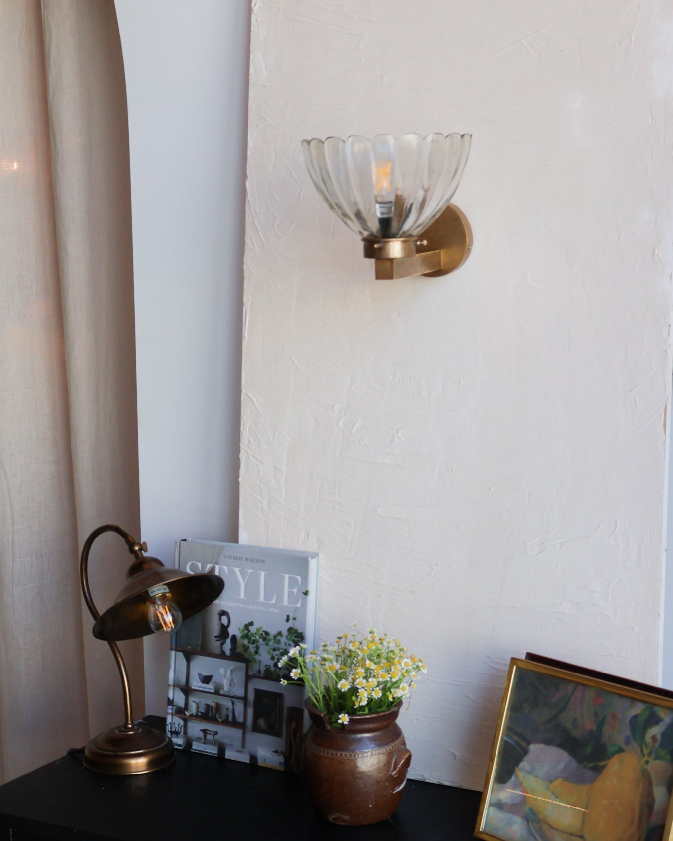 Floral Art Deco Wall Light | Lighting Collective