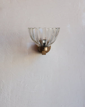 Floral Art Deco Wall Light Detail