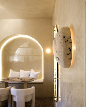 Fossil Coral Moon Wall Light