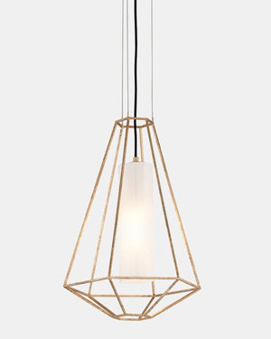 Framed Gold Leaf Pendant - Lighting Collective