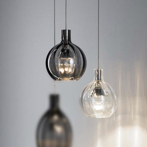 German Hand-Blown Crystal Glass Pendant Light | SALE