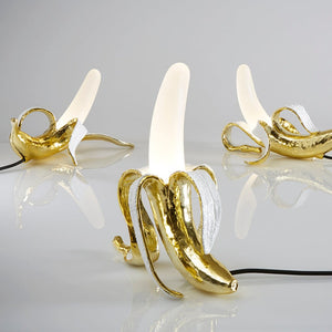 Golden Horizontal Banana Lamp | Lighting Collective