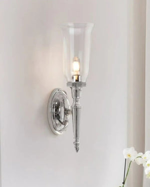 Hamptons Brass Bathroom Wall Light-Lighting Collective