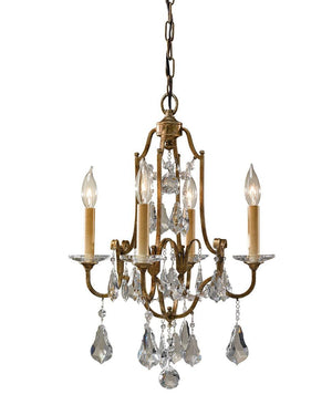 Hamptons Polished Glass Crystal Chandelier Lighting Collective 4 Light