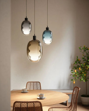 Hand - Blown Abstract Glass Pendant - Lighting Collective