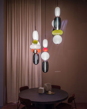 Hand - Blown Glass Pendant | Large Pebbles - Lighting Collective